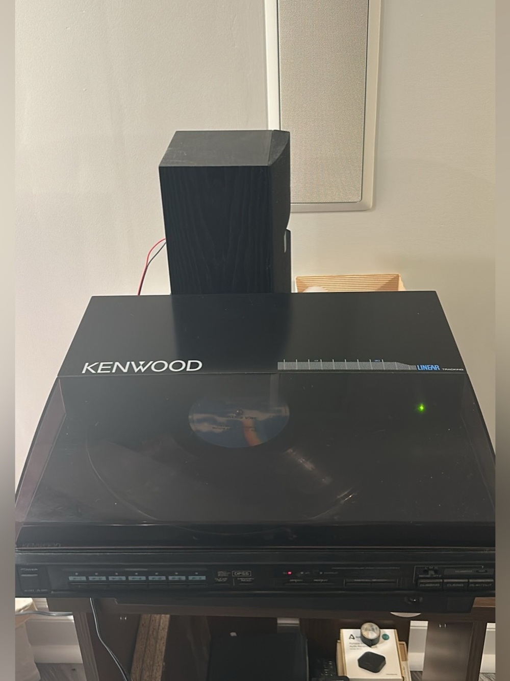 Kenwood Black Turntable with Clear Dust Cover